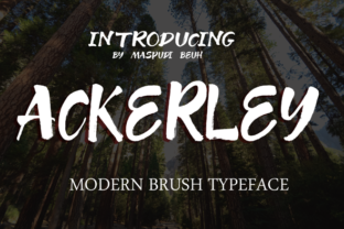 Ackerey: The Fresh Handmade Brush Font for Authentic Branding