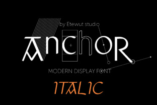 Anchor Italic: A Display Typeface for Story-Driven Editorial Design