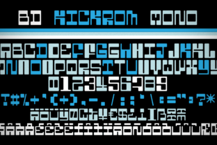 BD Kickrom Mono: The Retro Futuristic Display Font for High-Impact Campaigns