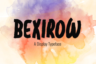 Bexirow Typeface Review: Bold Playful Display Fonts for Brand Identity