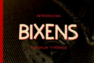 Bixens Display Font Review for Crafters and Designers