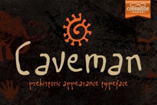 Caveman Family Typeface: Rustic Branding for Authentic Small Businesses