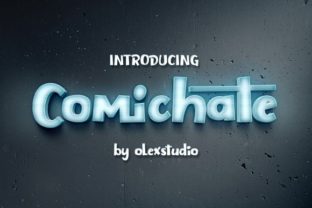 Comichate: A Fun Display Font for Modern Branding Projects