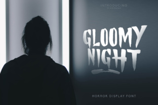 Gloomy Night Typeface for Edgy Campaign Visuals
