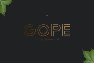 Gope: A Signature Display Font for Distinctive Editorial Branding
