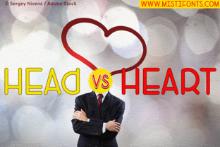 Head Versus Heart: The All-Caps Display Font for Handmade Branding