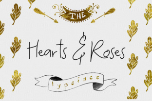 Hearts and Roses: A Handcrafted Display Font for Boutique Branding