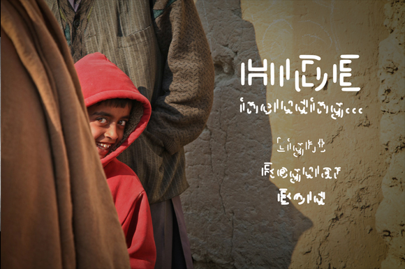 Hide: A Shy Display Font for Editorial Design