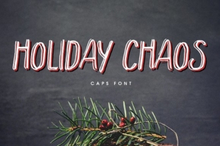 Holiday Chaos: The Handcrafted Display Font for Festive Brand Campaigns
