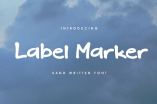 Label Marker Font Review: A Bold Display Choice