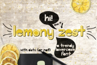 Lemony Zest: A Handcrafted Display Font for Creative Sellers
