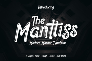 Manttiss: A Modern Marker Font for Handmade Branding