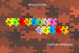 McPuzzle Color: A Vibrant Display Font for Crafters and Sellers