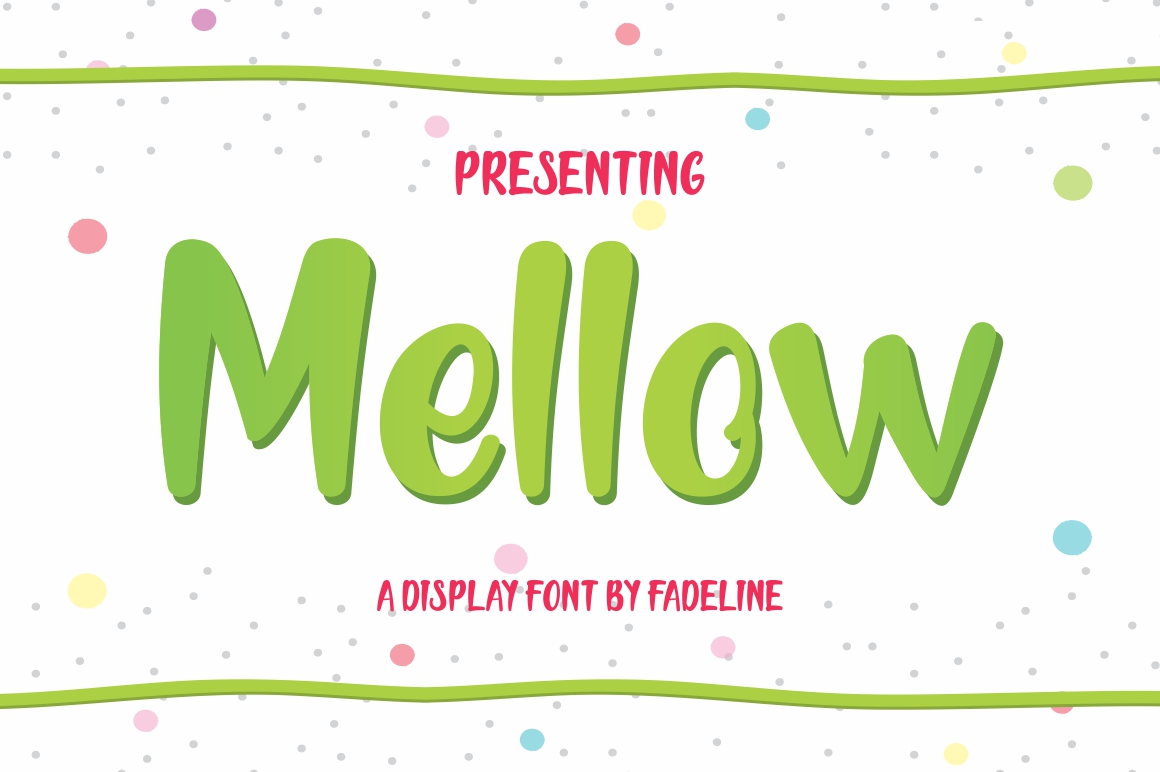 Mellow Display Font for Playful Web Design