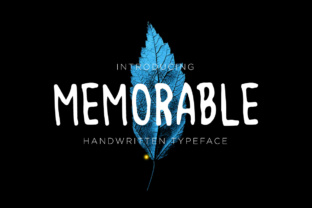 Memorable: A Modern Hand-Drawn Font for Authentic Branding
