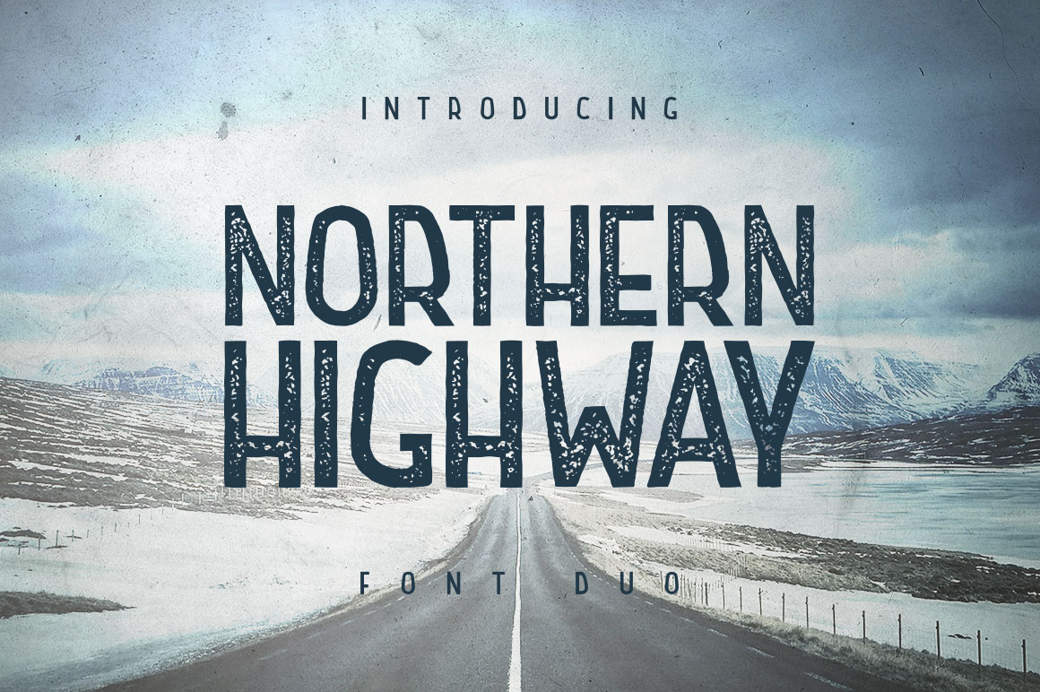 Northern Highway: A Retro Display Font Duo for Edgy Brand Identity