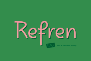Refren Typeface Review: A Modern Display Font for Bold Branding