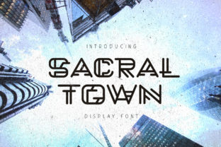 Sacral Town: A Linear Geometric Font for Modern Brand Identity