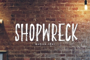 Shopwreck: The Handcrafted Display Font for Modern Crafters