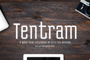 Tentram: The Retro Mobile Display Font for Crafters