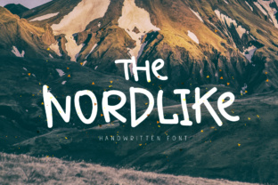 The Nordlike: A Handwritten Display Font for Editorial Branding